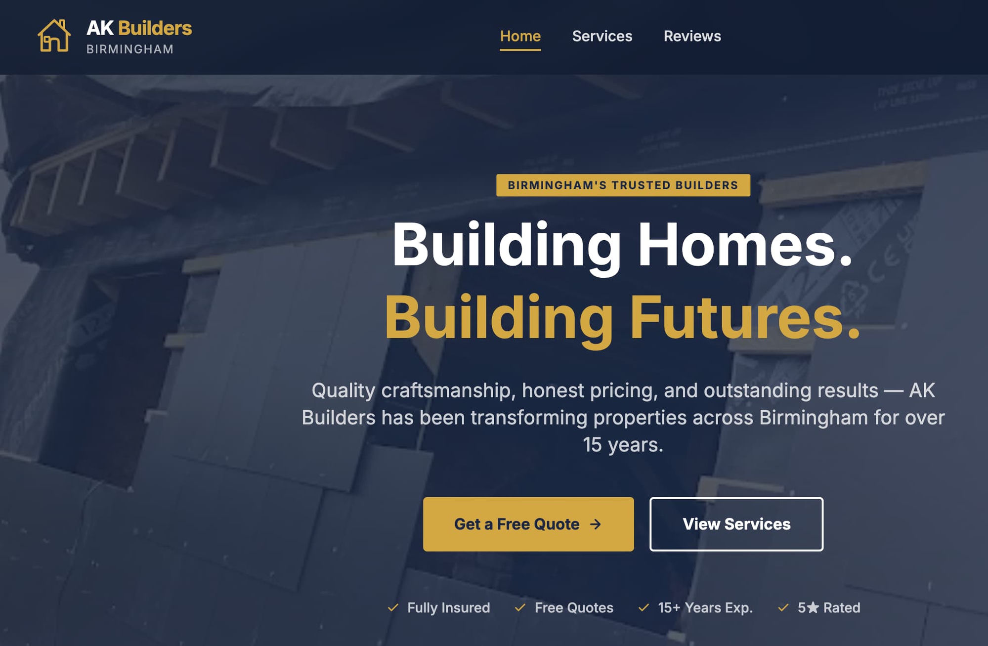 AK Builders — example site